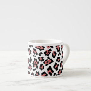 Xícara De Espresso Teste padrão animal do impressão do leopardo pre