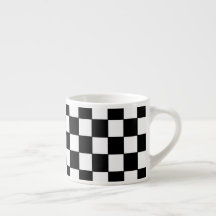 Teste padrão clássico Checkered branco preto
