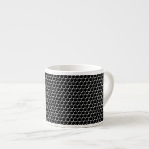 Xícara De Espresso Teste padrão de grade do metal - fundo