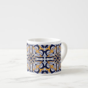 Xícara De Espresso Teste padrão do azulejo do português