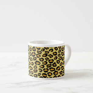 Xícara De Espresso Teste padrão do leopardo