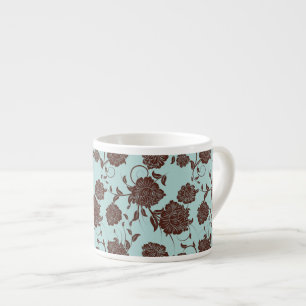 Xícara De Espresso Teste padrão floral 13