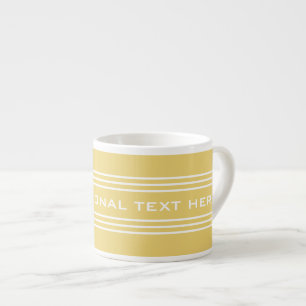 Xícara De Espresso Texto Opcional Texto de faixas amarelas Mudanças p