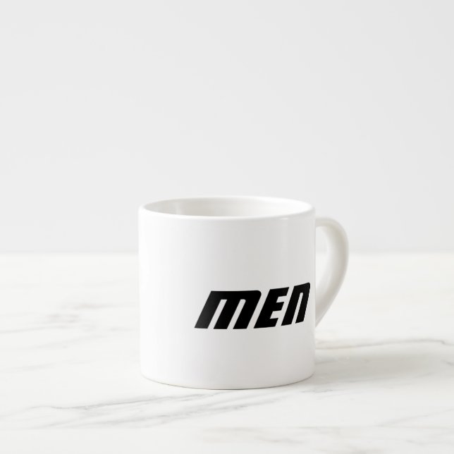 Xícara De Espresso Texto para Homens Impresso Drinkware-Cup Kitchen L (Frente Esquerda)