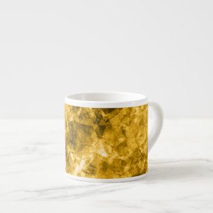 Xícara De Espresso Textura amarrada amarela