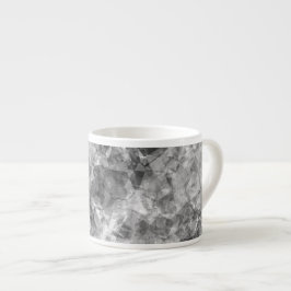 Xícara De Espresso Textura Crumplada De Carvão