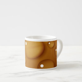 Xícara De Espresso Textura de queda de água laranja