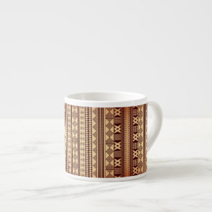 Xícara De Espresso Textura étnica de Brown