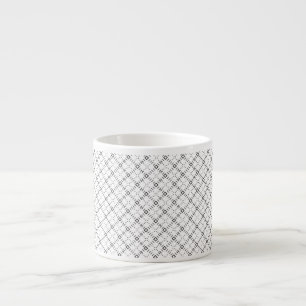 Xícara De Espresso Textura Geométrica Monocromática Visualização de D