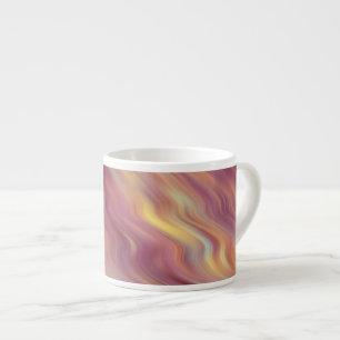 Xícara De Espresso Textura ondulada de Plumeria exótica