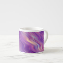 Xícara De Espresso Textura ondulada violeta