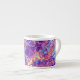 Xícara De Espresso Textura violeta amassada
