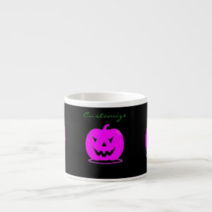 Xícara De Espresso Thunder_Cove Rosa Jack o'lantern Halloween
