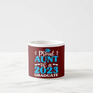 Xícara De Espresso Tia Orgulhosa Do Sobrinho Sobrinha Graduado(a) De
