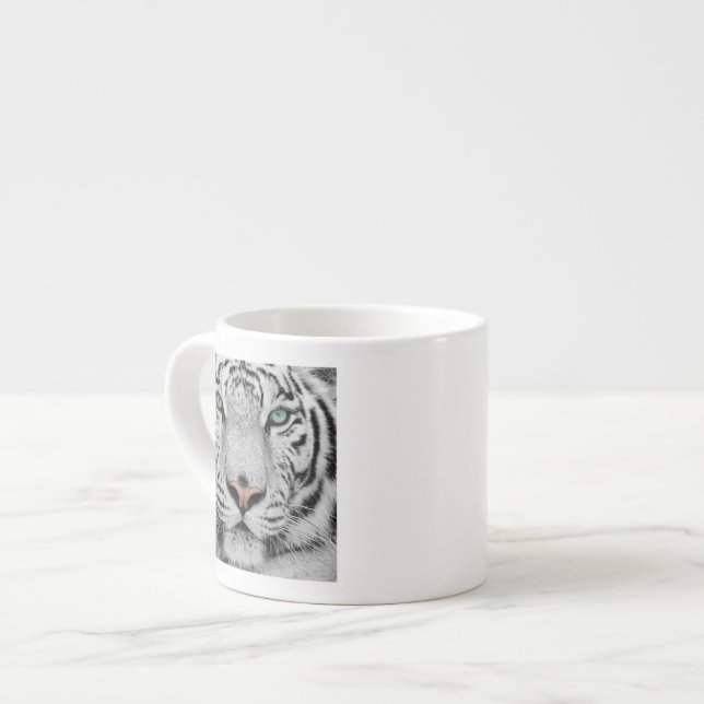 Xícara De Espresso Tigre branco (Frente Esquerda)