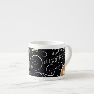 Xícara De Espresso Tipografia e Arte de Café Expresso da Loja de Café