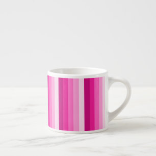 Xícara De Espresso Tiras de sombra rosa-quente