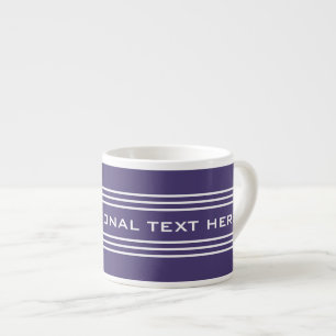 Xícara De Espresso Toques de texto personalizados opcionais de faixas