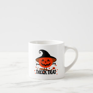Xícara De Espresso Treck Trat Pumpkin sorrindo