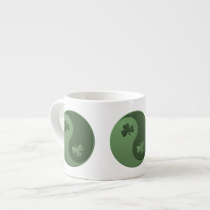 Xícara De Espresso Trevos de Yin Yang