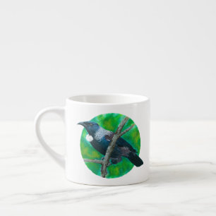 Xícara De Espresso Tui Nova Zelândia - Pintura em acrílico