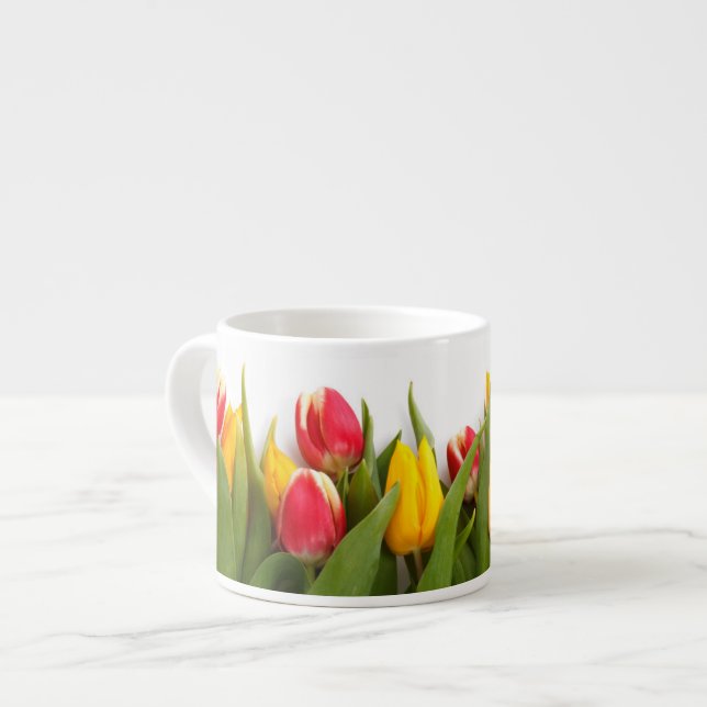 Xícara De Espresso Tulip Garden Espresso Mug (Frente Esquerda)