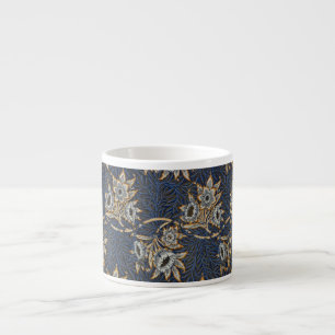 Xícara De Espresso Tulipa de William Morris com padrão de salgueiro e