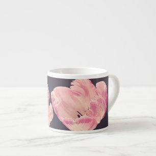 Xícara De Espresso Tulipas Lindas em Flor - Personalizado