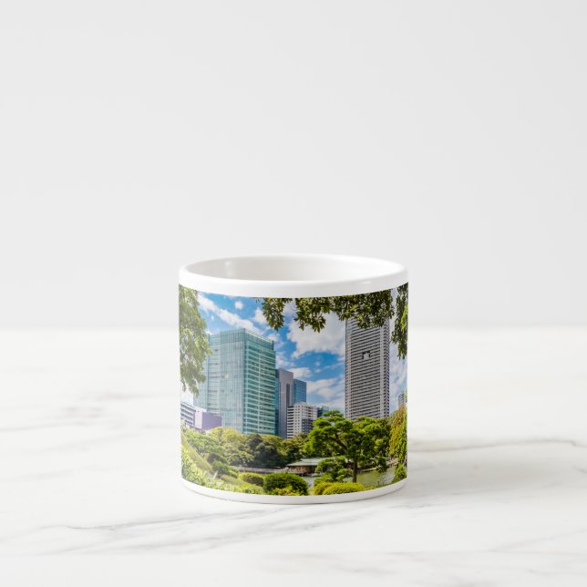Xícara De Espresso Uma caminhada pelos jardins de Hama Rikyu, Tóquio (Frente)