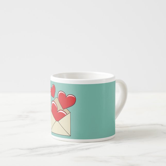 Xícara De Espresso Uma Carta de Amor (Frente Esquerda)