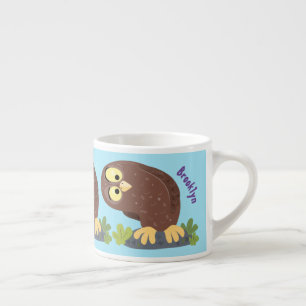 Xícara De Espresso Uma ilustração curiosa e engraçada de desenho anim