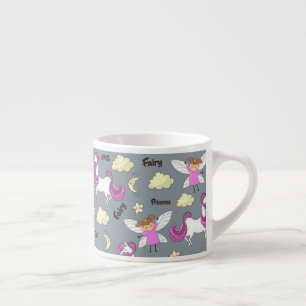 Xícara De Espresso Unicorn Fairy Princess Kid size Mug