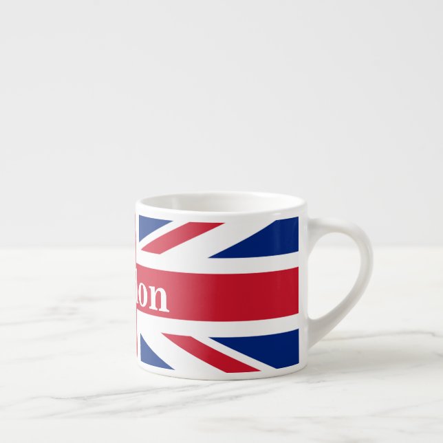 Xícara De Espresso Union Jack London ~ British Flag (Direita)