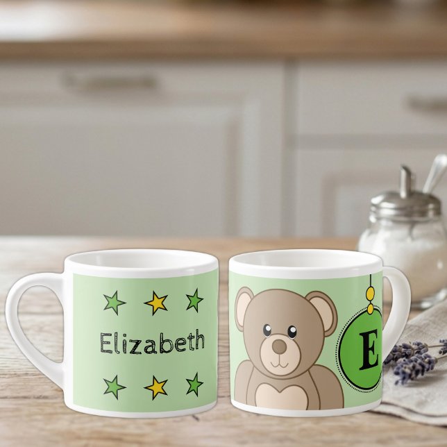 Xícara De Espresso Ursa de pelúcia fofa tamanho infantil (Criador carregado)