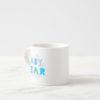 Xícara De Espresso Urso do bebê - azul