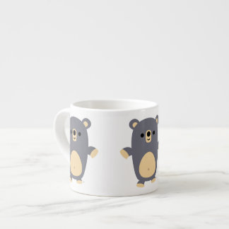 Xícara De Espresso Urso Espresso, Urso de Cartoon Azul, Grande E Boni