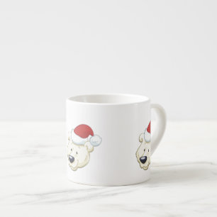 Xícara De Espresso Urso Polar de Natal