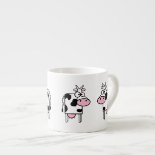 Xícara De Espresso Vacas Leiteiras De Cartoon Espresso Mug