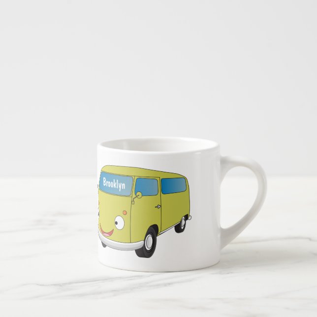 Xícara De Espresso Van clássico verde limão desenho animado (Direita)