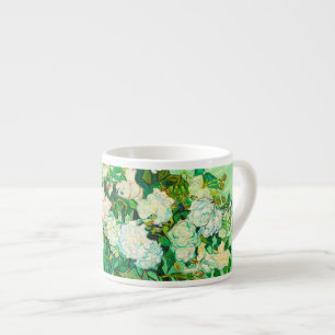 Xícara De Espresso Van Gogh White Roses