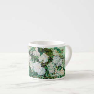 Xícara De Espresso Vaso de Van Gogh com arte floral do vintage