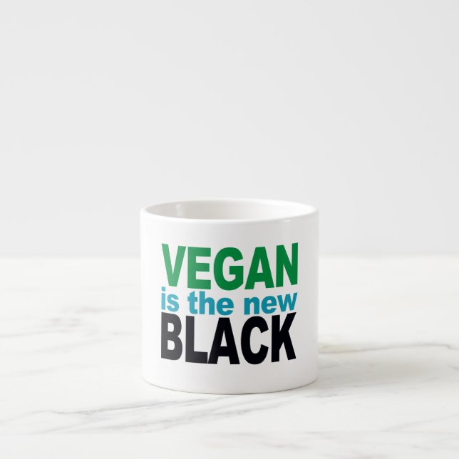 Xícara De Espresso Vegan é o novo negro (Frente)
