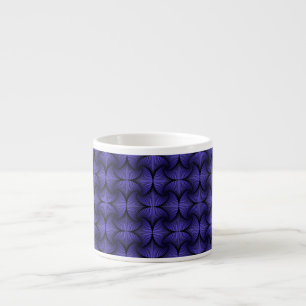 Xícara De Espresso Ventilador 3D Geométrico 3D Roxo