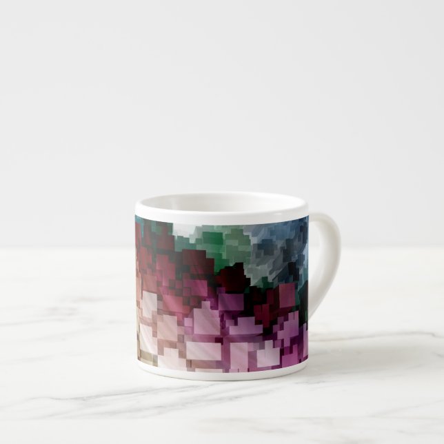 Xícara De Espresso Vento Escuro Cubo Centrado (Frente Esquerda)