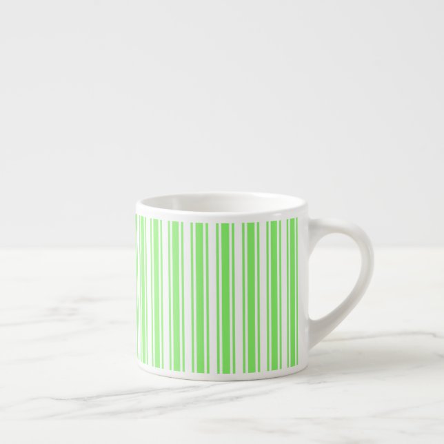 Xícara De Espresso Verdes limões e faixas brancas de doces (Direita)