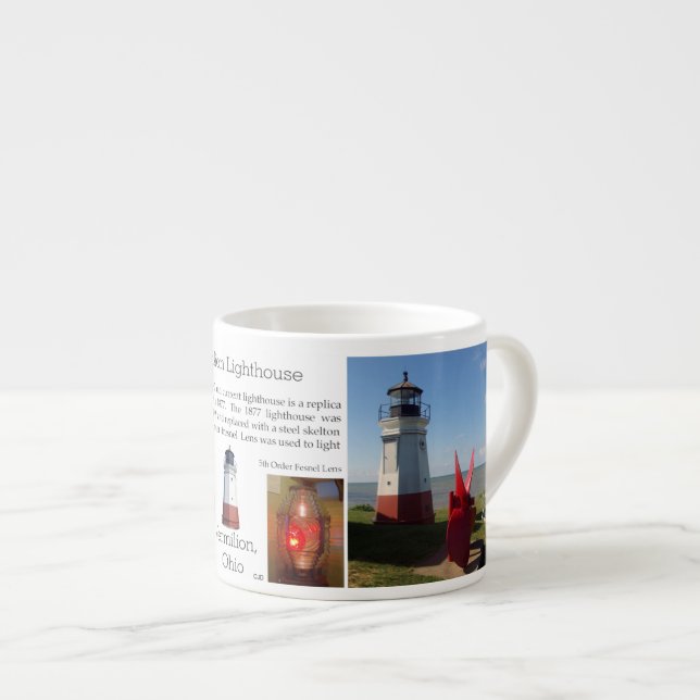 Xícara De Espresso Vermilion Lighthouse espresso mug (Frente Esquerda)