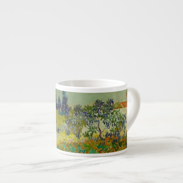 Xícara De Espresso Vincent Van Gogh Garden em Arles (Frente Esquerda)