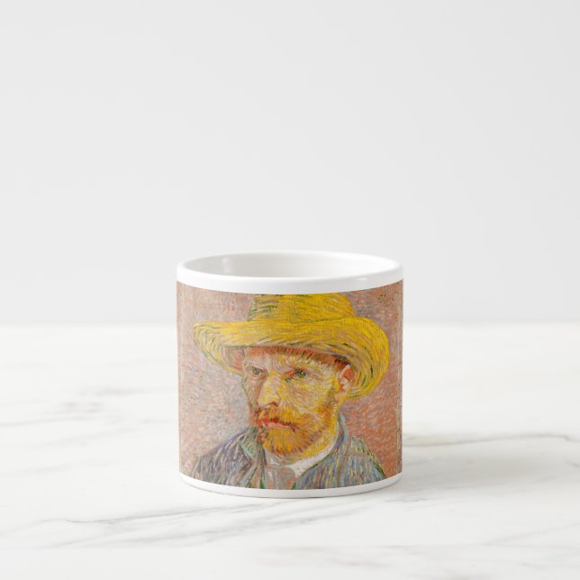 Xícara De Espresso Vincent Van Gogh - Retrato impressionista (Frente)