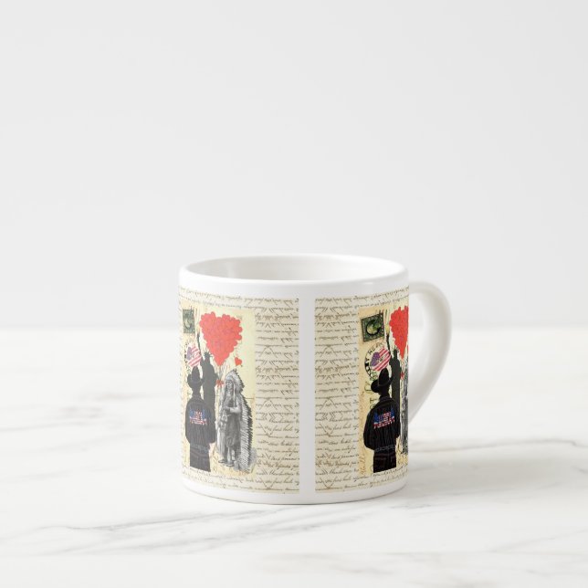 Xícara De Espresso Vintage Merica (Frente Esquerda)