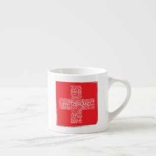 Xícara De Espresso Vintagem da Nuvem do Sinalizador de suiça